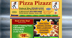 Desktop Screenshot of pizazzpizza.com
